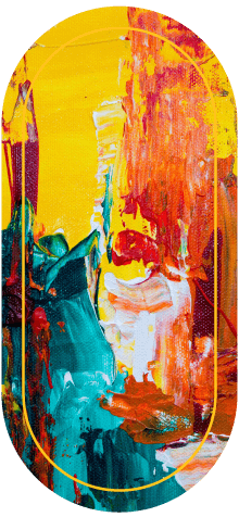 Yellow And Red Abstract Painting