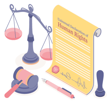 Human Rights Declaration Illustration