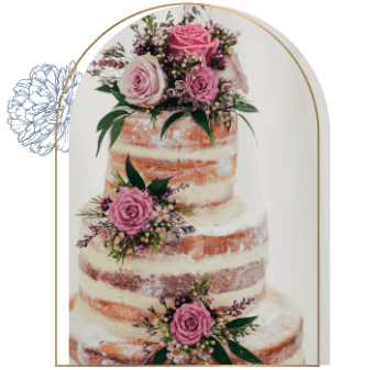 Semi-Naked Cake With Fresh Flowers