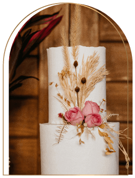 Cake With Dry Flowers