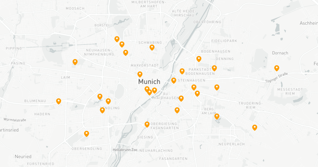 Map of Munich