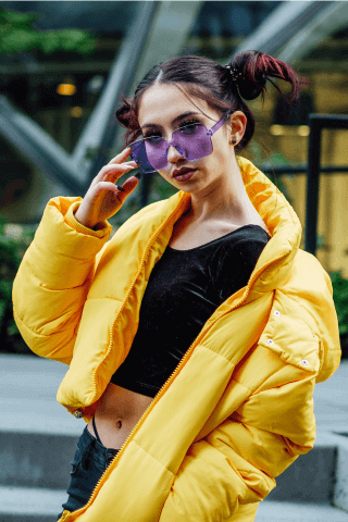 Girl With Yellow Jacket