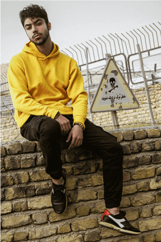 Man With Yellow Hoodie