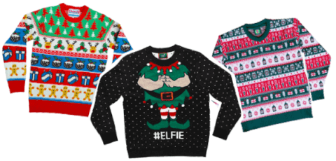 Three Ugly Sweaters